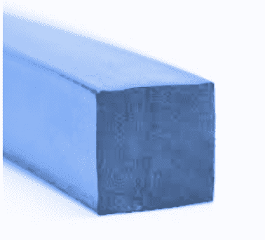 Rendered image of a square-shaped silicone rubber extruded part